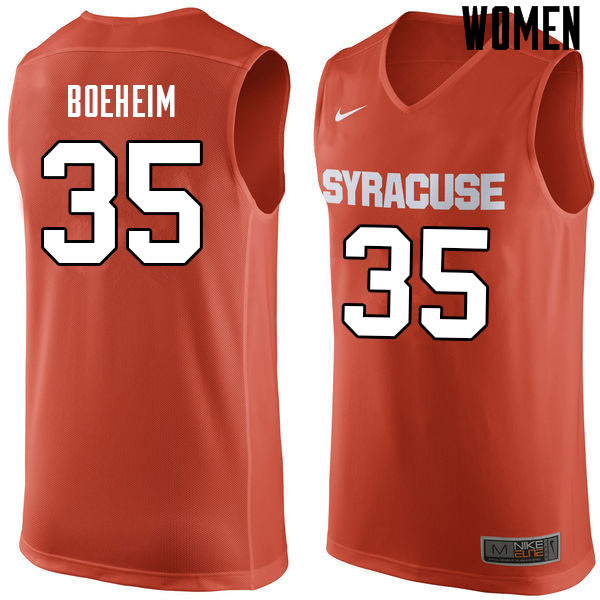 Women #35 Buddy Boeheim Syracuse Orange College Basketball Jerseys Sale-Orange